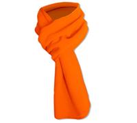 Max-Tonsen Modischer, warmer Fleece-Schal, weich, leicht, einfarbig, Herbst-Winter-Schal, Weihnachtsgeschenk, für Damen, Herren, Mädchen, Jungen, Multifunktions-Schal, fluoreszierendes Orange