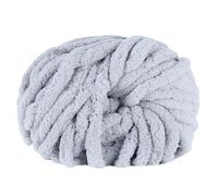 Maxee Dicke Wolle Garn 250g, Sperrige Armstricken Wolle, Soft Arm Knitting, XXL Grobstrick Weiches Wollgarn, zum Häkeln für Decke, Perfekt zum Weben von Haustier Nest, Decken, Zierkissen-Hellgrau