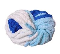 Maxee Dicke Wolle Garn 250g, Sperrige Armstricken Wolle, Soft Arm Knitting, XXL Grobstrick Weiches Wollgarn, zum Häkeln für Decke, Perfekt zum Weben von Haustier Nest, Decken, Zierkissen-Frischblau