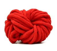 Maxee Dicke Wolle Garn 250g, Sperrige Armstricken Wolle, Soft Arm Knitting, XXL Grobstrick Weiches Wollgarn, zum Häkeln für Decke, Perfekt zum Weben von Haustier Nest, Decken, Zierkissen-Großes Rot