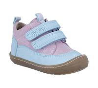 Lauflernschuh RICHTER "Maxi WMS: mittel", Kinder, Gr. 25, turquoise, cameo, Nubukleder, Veloursleder, casual, Schuhe, Babyschuh, Klettschuh, Kindergartenschuh im coolen Materialmix (14042338-25) turqu