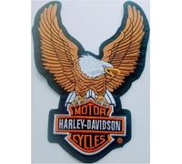 Maxi-Flicken, XL, amerikanischer Adler, 24 x 34 cm, zum Aufbügeln, kompatibel mit Jacken, Harley Davidson, American Eagle