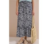 Maxirock CECIL, Damen, Gr. 3XL (48), universal blau, Stoff, 100% Viskose, Paisley, normal wadenlang, Röcke Maxirock, Elastikbund mit Tunnelzug (74460240-XXXL) universal blau