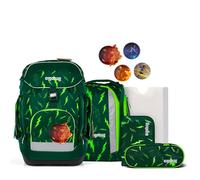 ergobag Schulrucksack-Set Maxi Bärtastisch Grün - 6tlg. ergonomisch, ab 1. Klasse