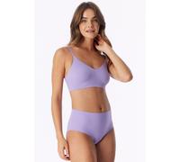 Slip SCHIESSER "Invisible Soft", Damen, Gr. 36, 821, lila, Single Jersey, Obermaterial: 70% Polyamid, 30% Elasthan, körpernah, Unterhosen Slip, Microfaser, Lasercut-Abschlüsse, hoher Bund (21954862-36