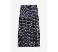 Maxi-Stufenrock aus strukturierter Viskose 52