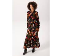 Maxikleid ANISTON CASUAL, Damen, Gr. 38, N-Gr, bunt (dunkelmarine, zimt, grün, apricot, braun, fuchsia, rosa, wollweiß, sand), Web, Obermaterial: 100% Viskose (LENZING™), bedruckt, geblümt, figurumspi