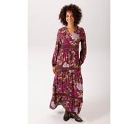 Maxikleid ANISTON CASUAL, Damen, Gr. 40, N-Gr, bordeaux, fuchsia, lila, apricot, silbergrau, rosa, wollweiß, braun, hellbraun, beige,, Web, Obermaterial: 100% Viskose. Spitze: 90% Nylon, 10% Elasthan,