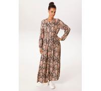 Maxikleid ANISTON CASUAL, Damen, Gr. 42, N-Gr, schwarz, malve, orange, grün, beige, wollweiß, gelb, braun, Web, Obermaterial: 100% Viskose, Paisley, bedruckt, gemustert, figurumspielend knöchelfrei, R