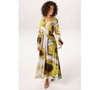 Maxikleid ANISTON CASUAL, Damen, Gr. 44, N-Gr, bunt (moosgrün, hellgrau, schwarz, dunkelbraun, grün, braun, gelb, hellbraun), Mesh, Obermaterial: 95% Polyester, 5% Elasthan. Futter: 100% Polyester, be