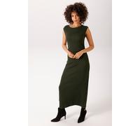 Maxikleid ANISTON CASUAL, Damen, Gr. 44, N-Gr, grün (dunkelgrün), Feinstrick, Obermaterial: 60% Viskose, 33% Polyester, 7% Elasthan, unifarben, figurbetont knöchelfrei, Rundhals, abgesteppte Kante, Kl