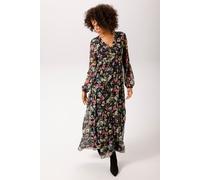 Maxikleid ANISTON CASUAL, Damen, Gr. 48, N-Gr, schwarz, rosa, malve, rot, gelb, ocker, wollweiß, marine, türkis, grün, mint, Chiffon, Obermaterial: 100% Polyester. Unterkleid: 100% Polyester, bedruckt