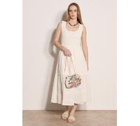 Maxikleid APRICOT "Midikleid", Damen, Gr. XL (42), N-Gr, beige (creme), gewebt, Obermaterial: 100% Baumwolle CO., Modern, Kleider Maxikleid, Einfarbig (91108524-42) creme