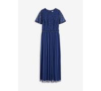 Maxikleid aus feinem Tüll mit Paillettenstickerei 42