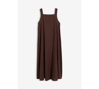 Maxikleid aus Leinenmix mit Bindedetail hinten 54