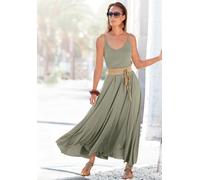 BUFFALO Maxikleid Damen khaki Gr.38