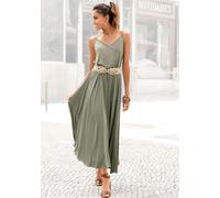 Maxikleid BUFFALO Gr. 44, N-Gr, grün (khaki) Damen Kleider (54024911-44) khaki