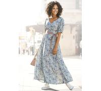 Buffalo Maxikleid mit zartem Blumendruck, blau, size=44