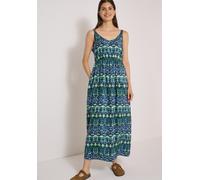 Maxikleid CECIL, Damen, Gr. XL (44), US-Größen, urban dunkelblau, Stoff, 100% Viskose, gemustert, comfort fit lang, V-Ausschnitt, normaler Saum, Kleider Maxikleid, mit allover Print (42636761-XL) urba