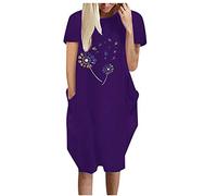 Maxikleid Damen Frühlingsangebote V-Ausschnitt Bodycon Kleid Revers Bleistiftkleid Elegant Knopf Kurzarm V-Ausschnitt Lose Knielang Kleid meine bestellungen anzeigen Elegant Sommerkleid V Neck F