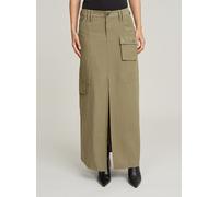 Maxikleid G-STAR "Fluid Langer Rock", Damen, Gr. 27, Normalgrößen, ensis grün, Obermaterial: 90% Viskose, 10% Polyester, Kleider Maxikleid (59342024-27) ensis grün