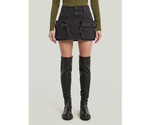 Maxikleid G-STAR "Mini Cargo Rock", Damen, Gr. 30, Normalgrößen, worn in schwarz obsidian, Obermaterial: 75% Baumwolle, 25% Baumwolle, Kleider Maxikleid (14203540-30) worn in schwarz obsidian