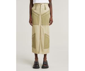 Maxikleid G-STAR "Viktoria Tone On Tone Rock", Damen, Gr. 31, Normalgrößen, beige (light toggee), Obermaterial: 100% Lyocell, Kleider Maxikleid (26711210-31) light toggee