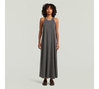 Maxikleid G-STAR "Washed Tank Maxi Dress wmn", Damen, Gr. M (38), N-Gr, petrol gd, Web, Obermaterial: 100% Baumwolle, lässig geschnitten knöchellang, Rundhals, Kleider Maxikleid, mit Racerback, Baumwo