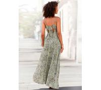 Maxikleid LASCANA Gr. 36, N-Gr, bunt (grün, lila, bedruckt) Damen Kleider Bestseller (47719652-36) grün, lila, bedruckt