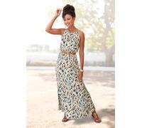 Maxikleid LASCANA Gr. 46, N-Gr, beige (sand bedruckt) Damen Kleider (24740569-46) sand bedruckt