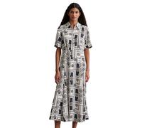Maxikleid MARC O'POLO "aus ECOVERO™ von LENZING™", Damen, Gr. 38, Normalgrößen, bunt (mf48), Obermaterial: 100% Viskose, bedruckt, wadenlang, Bündchen, Kleider Maxikleid (30634749-38) mf48