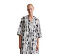 Maxikleid MARC O'POLO "aus leichtem Baumwoll-Voile", Damen, Gr. 38, Normalgrößen, mf48, Obermaterial: 100% Baumwolle; Futter: 100% Modal, bedruckt, weit lang, V-Ausschnitt, normaler Saum, Kleider Maxi