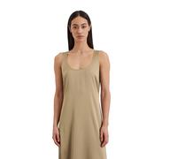 Maxikleid MARC O'POLO "aus Viskose-Stretch", Damen, Gr. 38, Normalgrößen, beige, Obermaterial: 96% Viskose, 4% Elasthan, unifarben, wadenlang, Rundhals, Kleider Maxikleid (85800452-38) beige