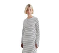 Maxikleid MARC O'POLO DENIM, Damen, Gr. XS, N-Gr, schwarz, Rippware, Obermaterial: 96% Baumwolle, 4% Elasthan, gestreift, lang, Rundhals, Kleider Maxikleid, mit tiefem Rückenausschnitt und Cut-Out-Det