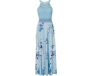 Maxikleid mit Blumen-Print und Spitze 46