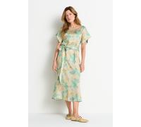 Maxikleid mit Blumenprint 38 lagoon