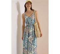 Maxikleid mit V-Neck und Print
