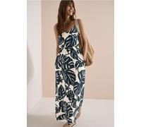 Maxikleid mit V-Neck und Print