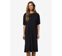 Maxikleid NOISY MAY "NMMAYDEN 2/4 DRESS NOOS", Damen, Gr. L, N-Gr, schwarz detail:plain, Obermaterial: 65% Polyester, 35% Viskose, unifarben, loose fit knöchellang, Rundhals, Kleider Maxikleid (679137
