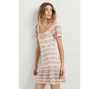 Maxikleid PEPE JEANS "dress ALINA SHORT DRESS", Damen, Gr. M, Normalgrößen, powder rose pink, 67% Baumwolle, 25% Acryl, 8% Polyester, Kleider Maxikleid (23069727-M) powder rose pink