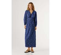 Maxikleid PEPE JEANS "dress BARBY DRESS", Damen, Gr. S, Normalgrößen, blau (union blau), 75% Viskose, 25% Baumwolle, Kleider Maxikleid (85756417-S) union blau