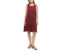 Maxikleid S.OLIVER, Damen, Gr. 36, N-Gr, rot (schwarz pomegranat), Web, Obermaterial: 50% Baumwolle, 50% Modal, gemustert, körpernah, Rundhals, Kleider Maxikleid, Sommerkleid in Allover-Optik (7698570