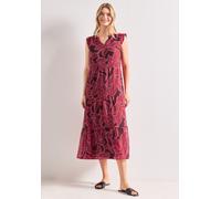 Maxi-Kleid aus Chiffon mit Print