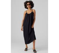 Maxikleid VERO MODA "VMLUNA SINGLET ANKLE DRESS NOOS", Damen, Gr. S, N-Gr, schwarz, Jersey, Obermaterial: 60% Baumwolle, 40% Polyester, unifarben, normal lang, Rundhals, Kleider Maxikleid, Baumwollmis