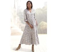 Maxikleid VIVANCE Gr. 34, N-Gr, grau (grau, beige bedruckt) Damen Kleider (51014161-34) grau, beige bedruckt
