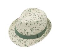 maximo Antigo Kids Strohhut Strohtrilby Sommerhut Sonnenhut Strandhut Kinderhut Kinder - Sommer Frühling-Sommer - 53 cm Natur-Oliv
