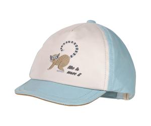 maximo - Baby Boy's Cap Lemur Flexdach mit Klettverschluß - Cap, Gr. 43 cm-45 cm 43-45 cm, grau (CloudBlue)