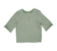 maximo - Baby Boy's Hemd 3/4 Arm Musselin, Gr. 62-68, oliv (FrostGreen)
