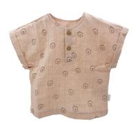 maximo - Baby Boy's Hemd - T-Shirt, Gr. 62, beige (BeigeMelange/Lion)