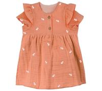 maximo - Baby Girl's Kleid S/S Musselin Stick Futter - Kleid, Gr. 62-68, rosa (CorkWashed/Margerite)